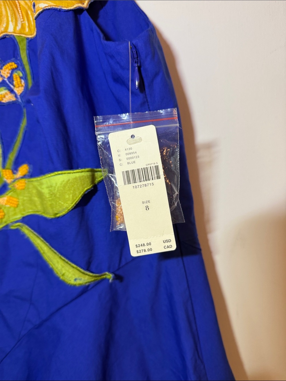Yukiko Noritake x Anthropologie Asymmetric Floral Midi Dress 8 - Picture 5 of 12